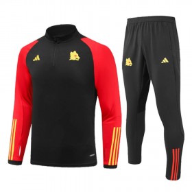 AS Roma Dziecięcy Treningowa 2023-24 Czarny Kvarts-Dragkedja